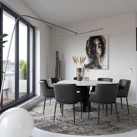 Daire Modernes & Exklusives Penthouse In Top-lage Mit Dachterrasse & Tiefgarage